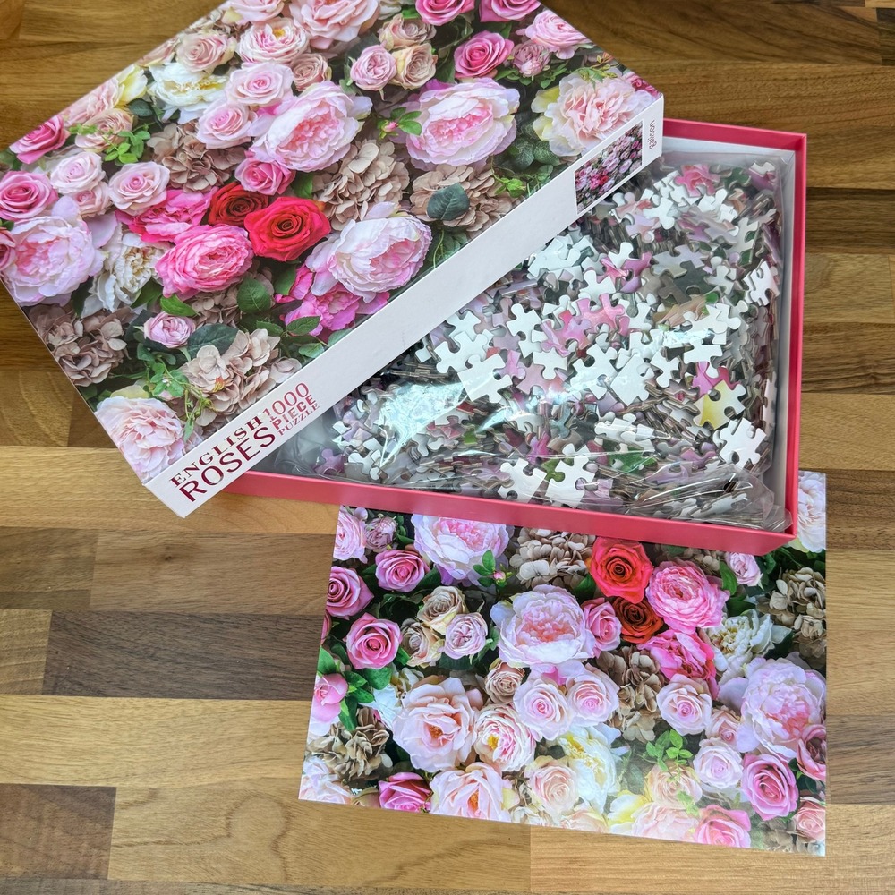 Galison English Roses 1000 Piece Jigsaw‎ Puzzle Floral James Ogilvy Photography